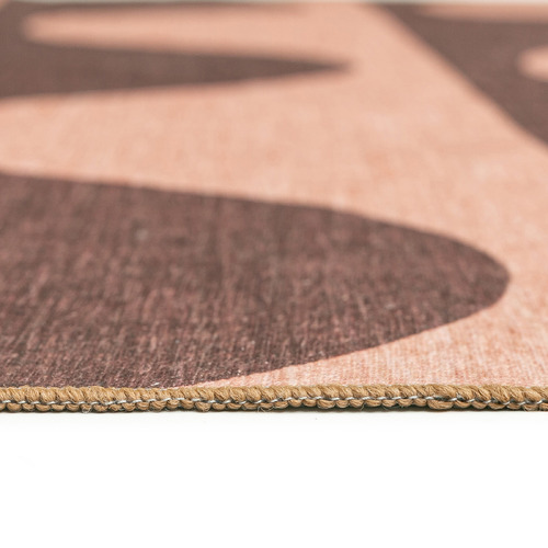 Pink & Burgundy Keoni Washable Indoor/Outdoor Rug