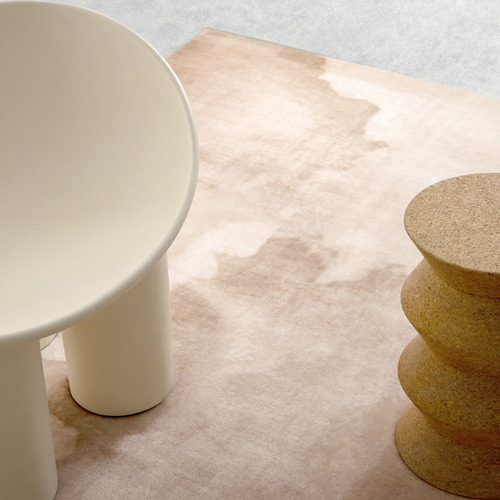 Pink & Beige Caelum Machine Washable Rug