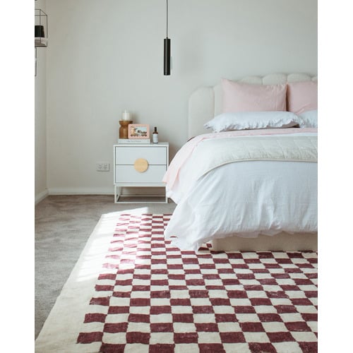 Burgundy-Cordova-Machine-Washable-Rug