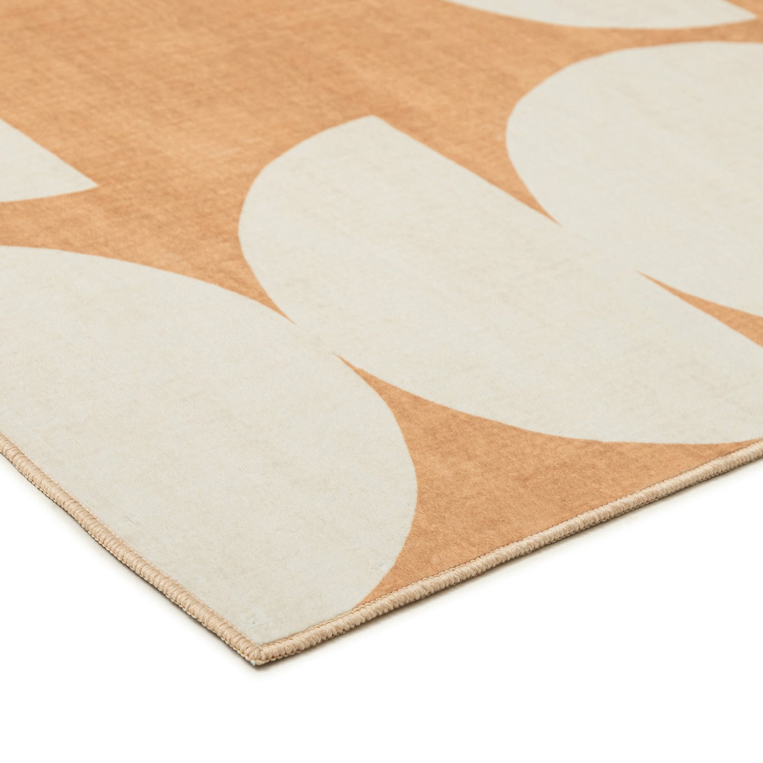 Taupe & Beige Kaelix Machine Washable Rug