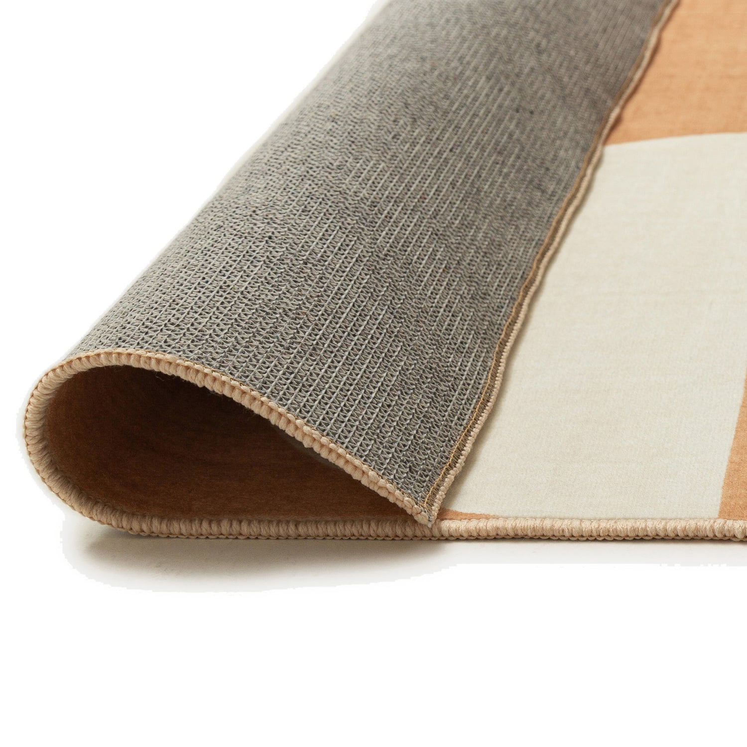 Taupe & Beige Kaelix Machine Washable Rug