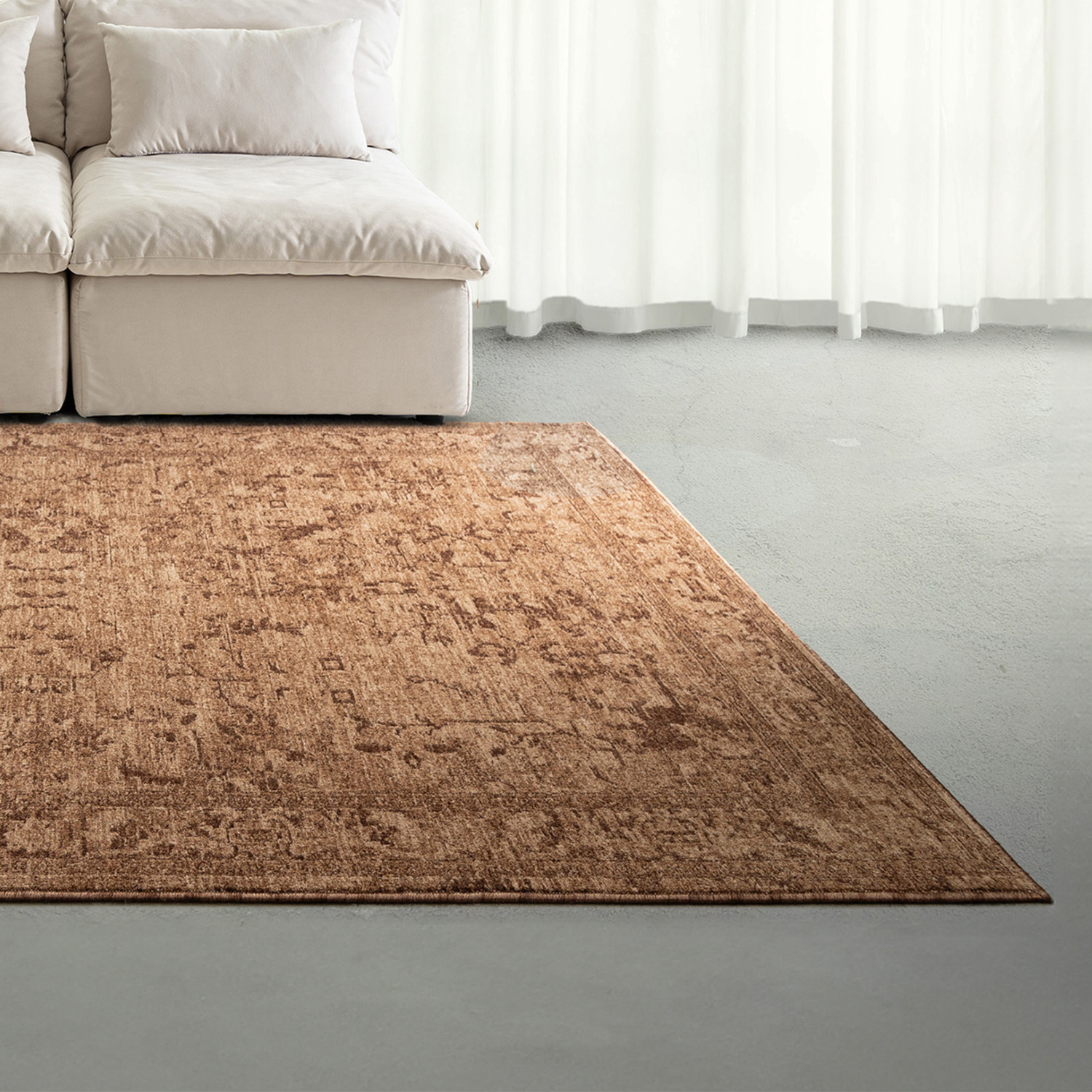 Brown Portales Traditional Rug