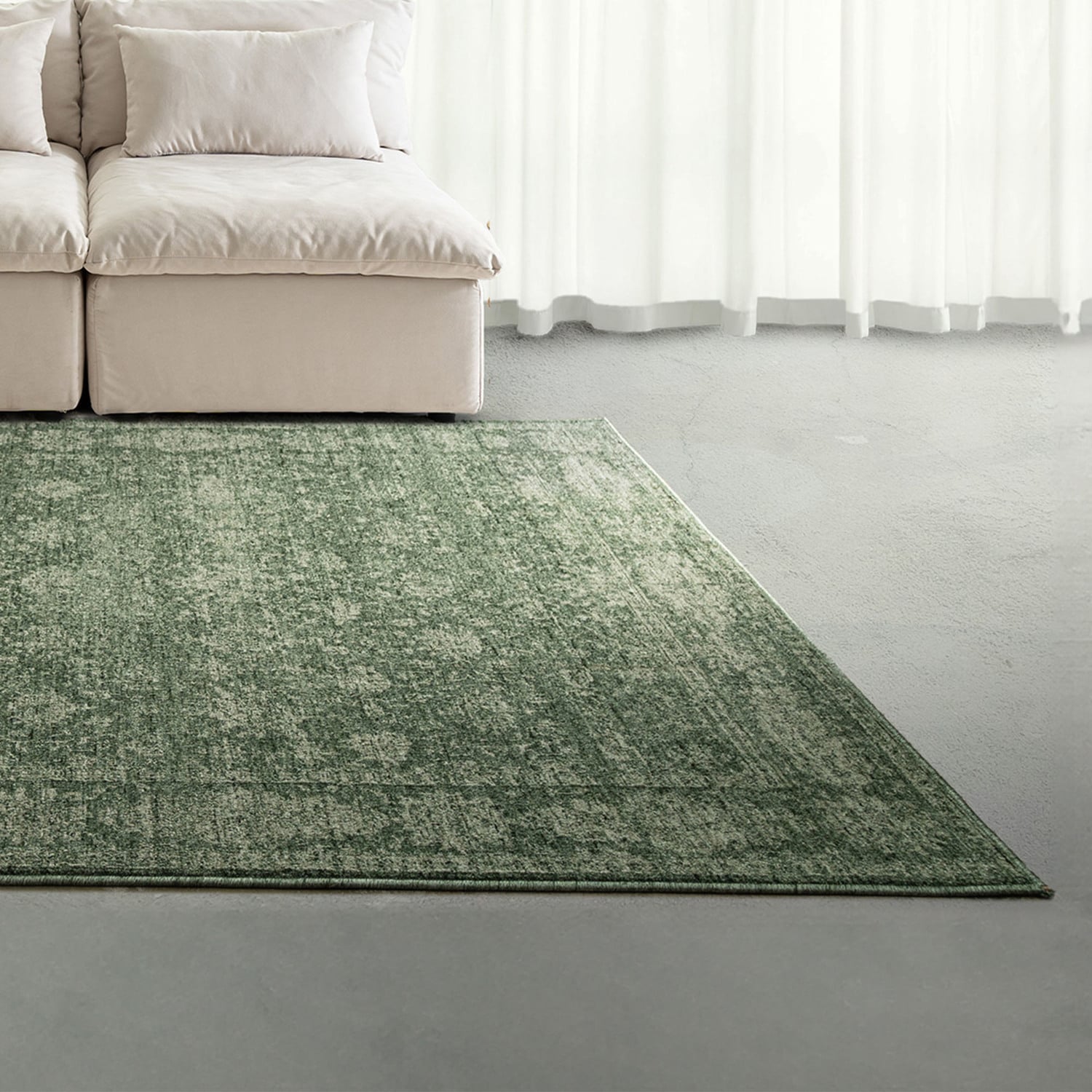 Green Allister Distressed Rug