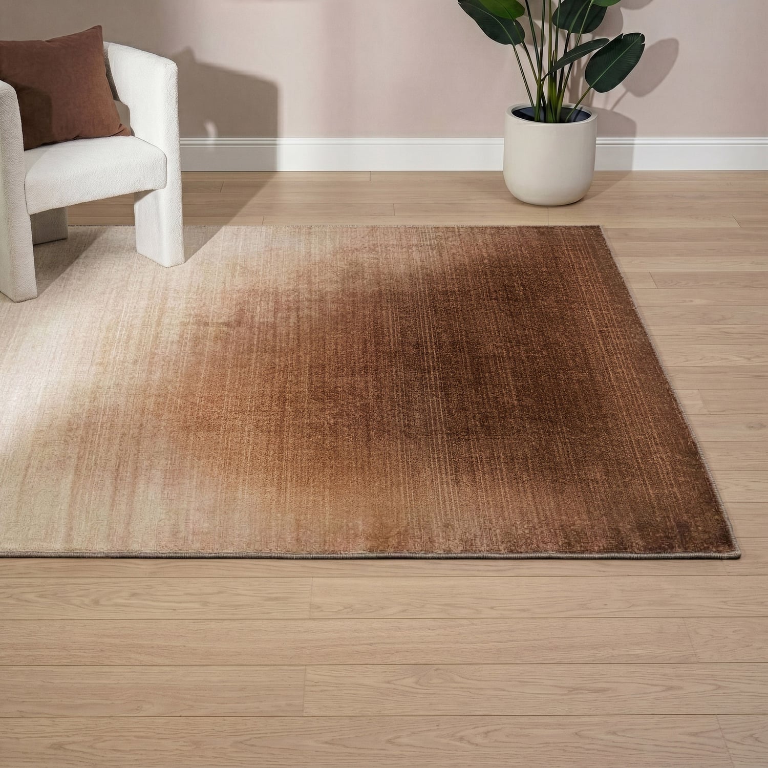 Bronze Florence Machine Washable Rug