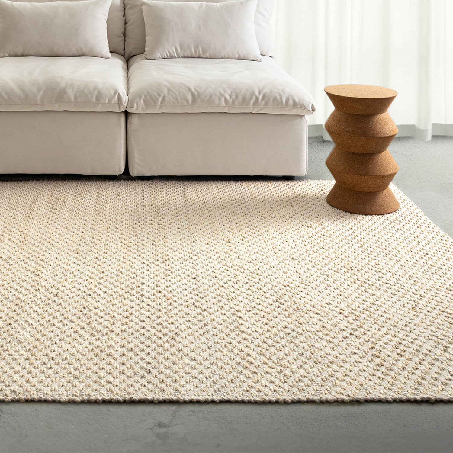 Larson Hand-Woven Jute & Cotton Rug