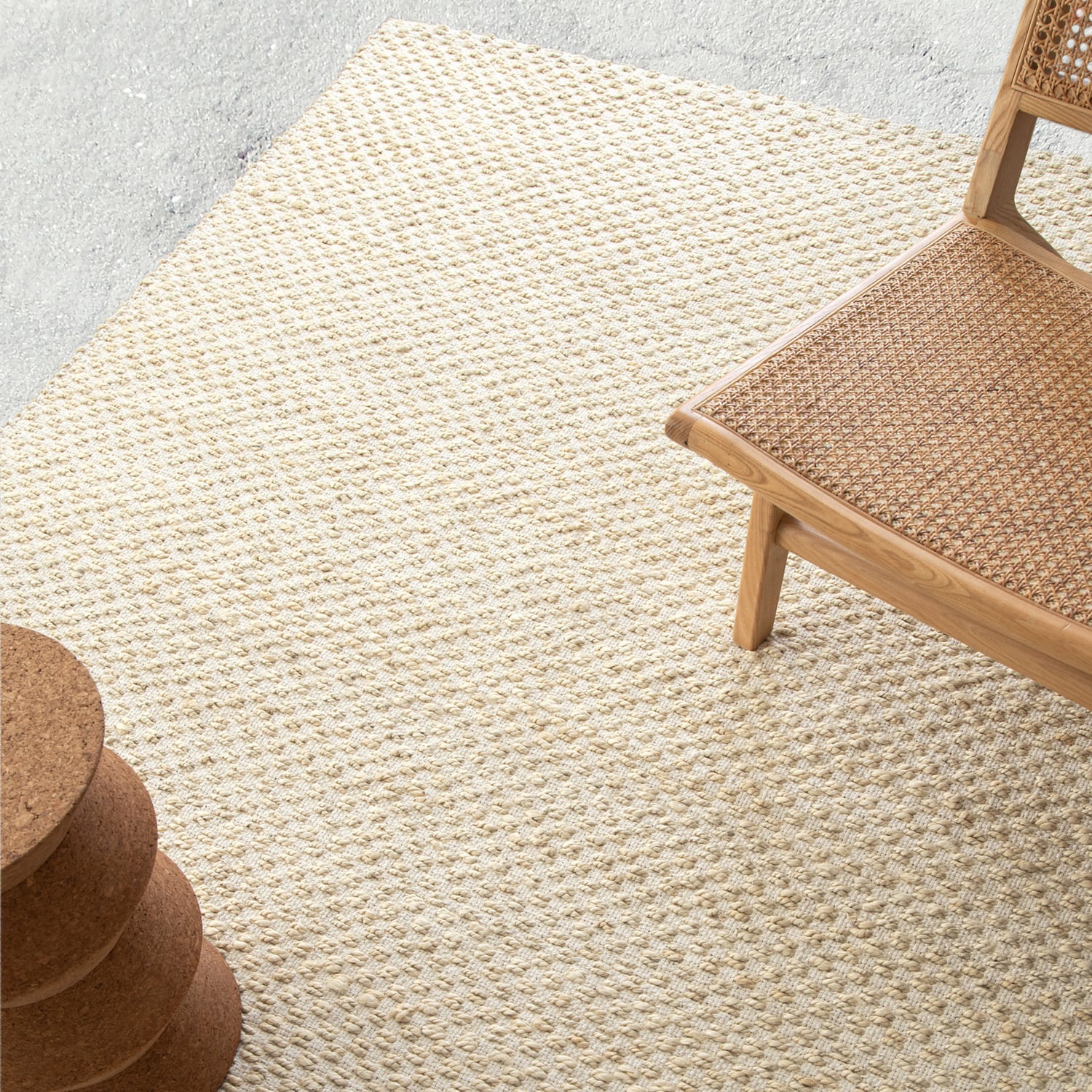 Larson Hand-Woven Jute & Cotton Rug