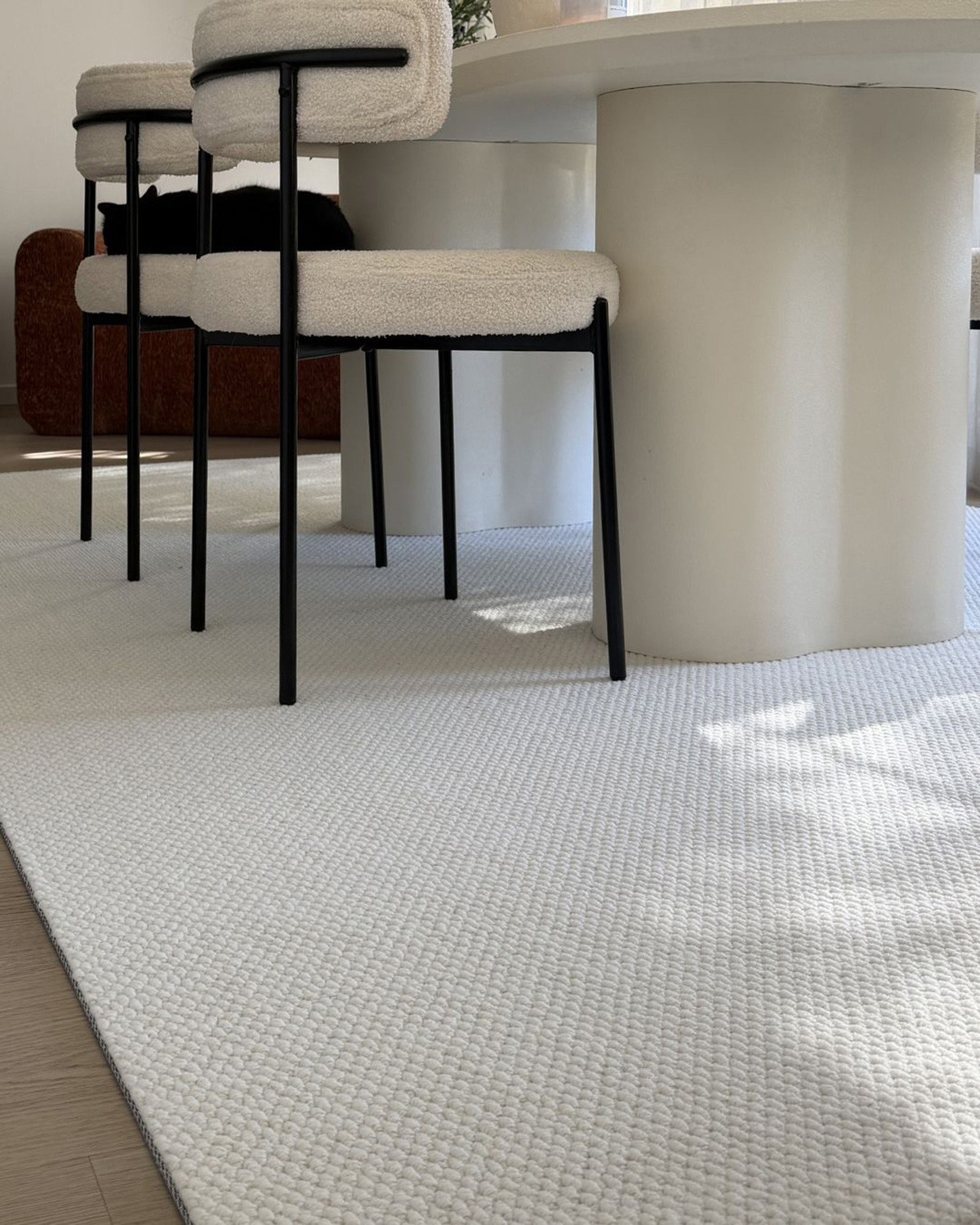 Beige-Sylora-Wool-Blend-Power-Loomed-Rug
