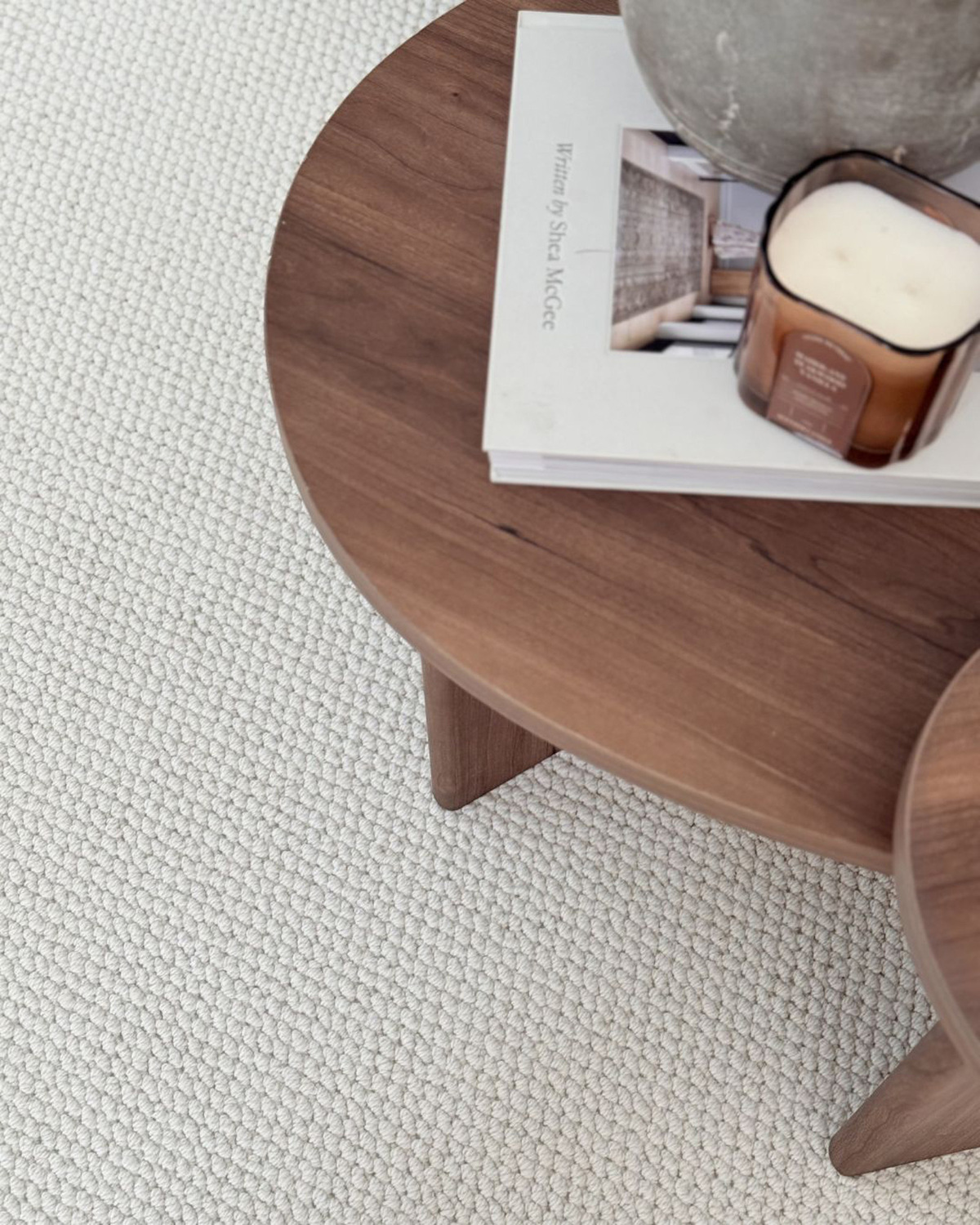 Beige-Sylora-Wool-Blend-Power-Loomed-Rug