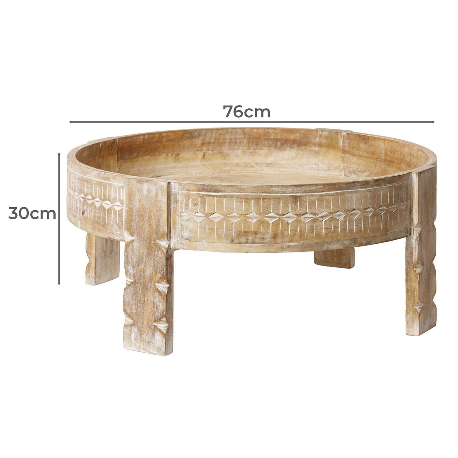Halston Mango Wood Coffee Table