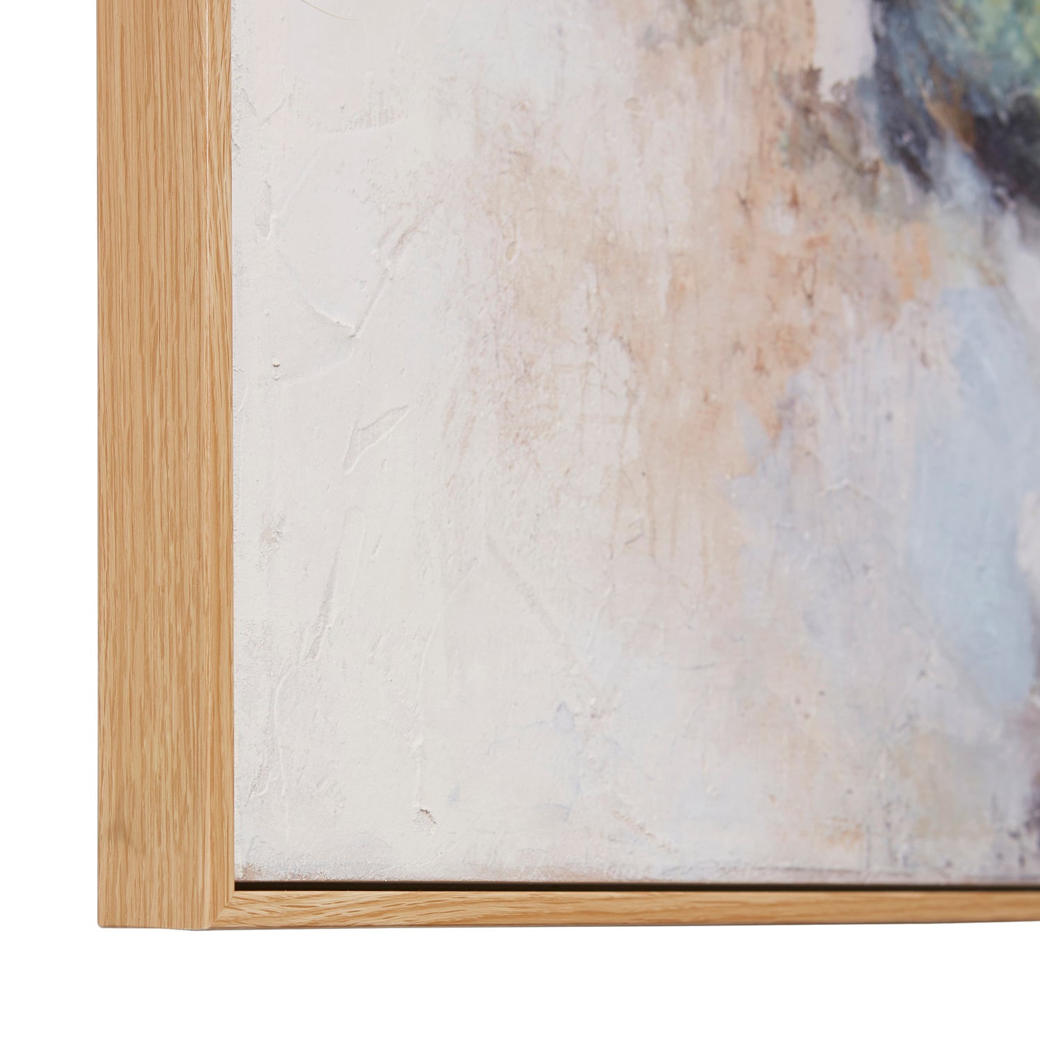 Green Murky Hand Framed Canvas Wall Art
