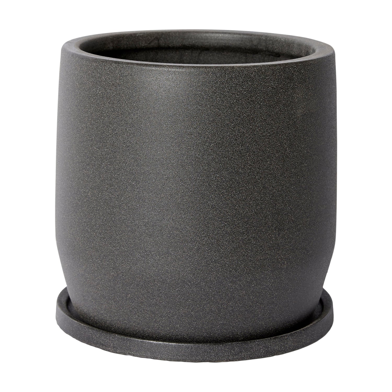 Maxene Ceramic Plant Pot with Saucer