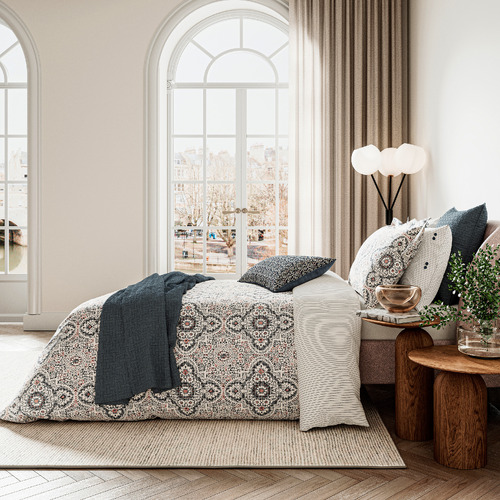 Bedeck Nena Cotton Quilt Cover Set Temple & ster