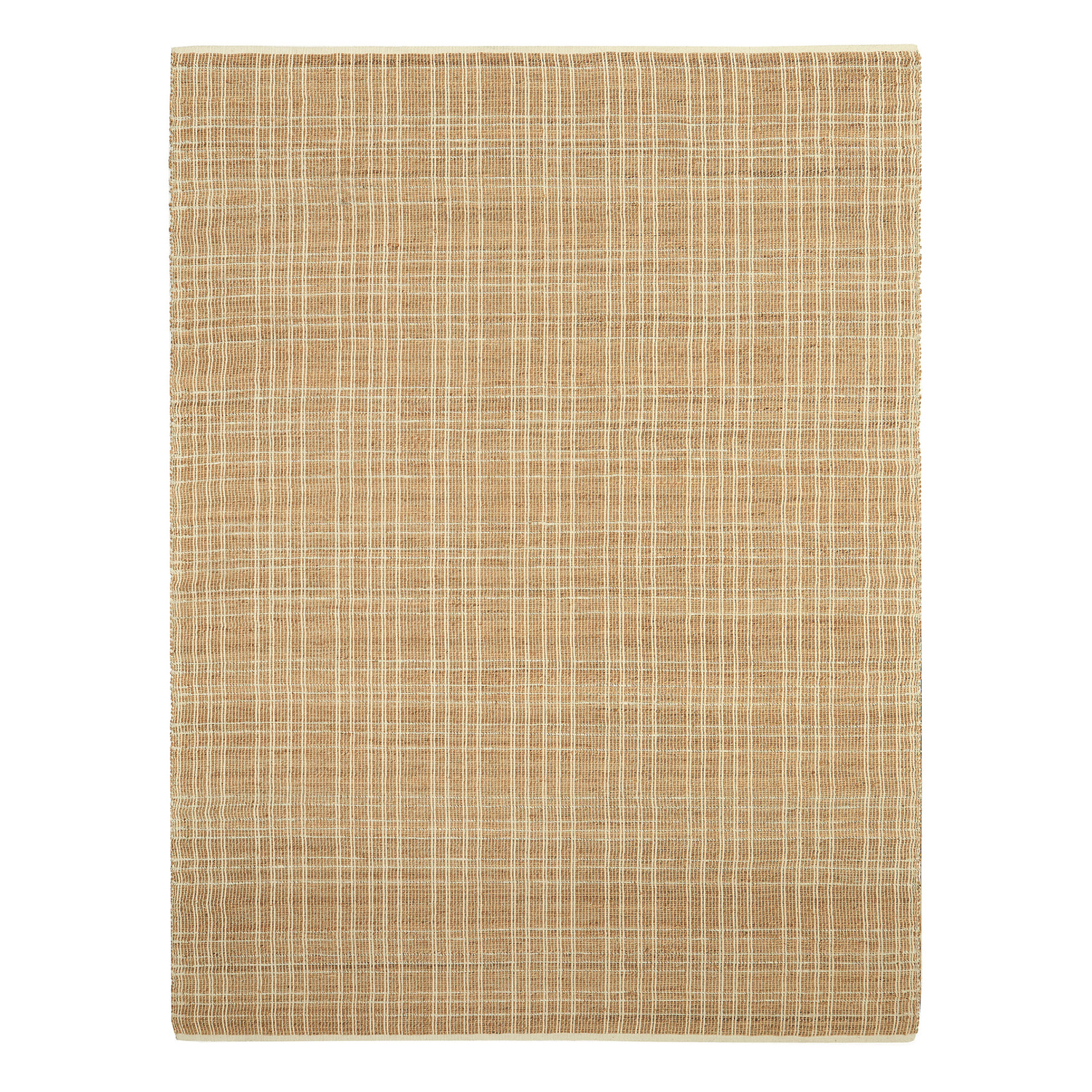 Sandstone Plaid Flat Weave Rug