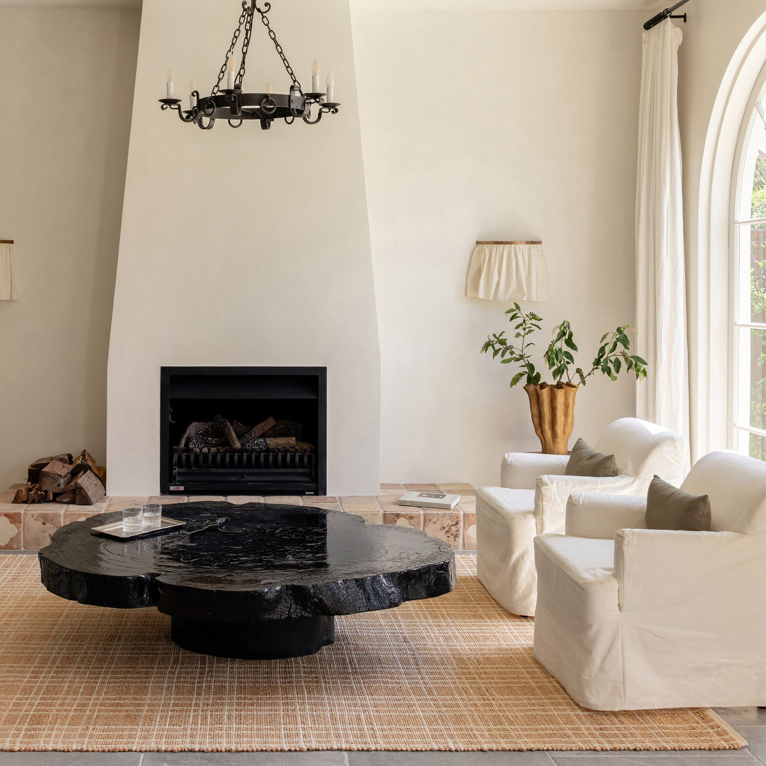 Sandstone Plaid Flat Weave Rug