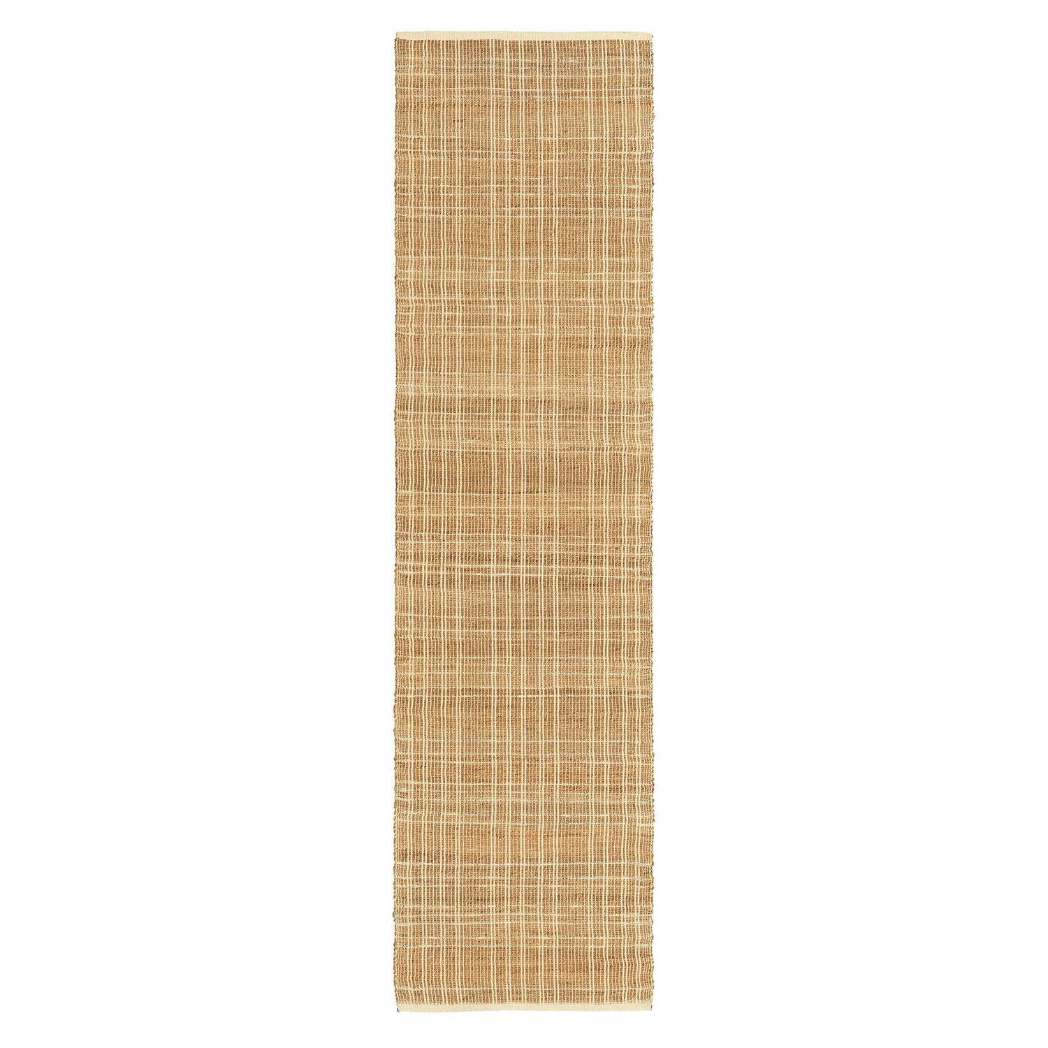 Sandstone Plaid Flat Weave Runner