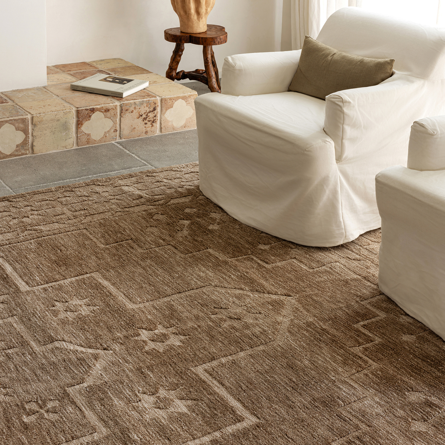 Almond Ceylon Hand-Loomed Rug