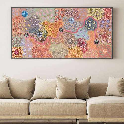 Women's Ceremony Dancing Feather Printed Wall Art