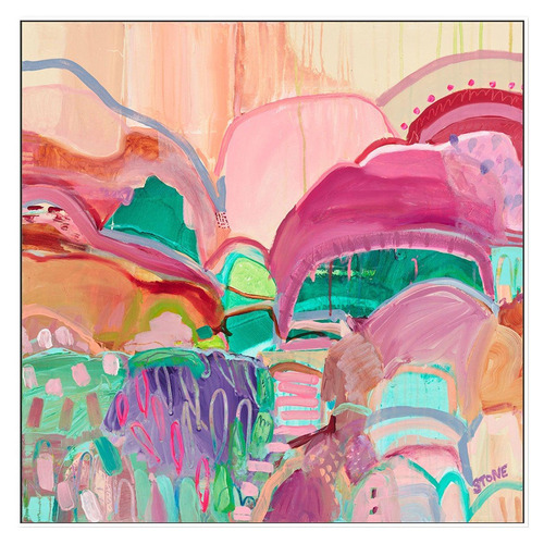 Coloured Oasis Printed Wall Art