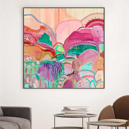 Coloured Oasis Printed Wall Art