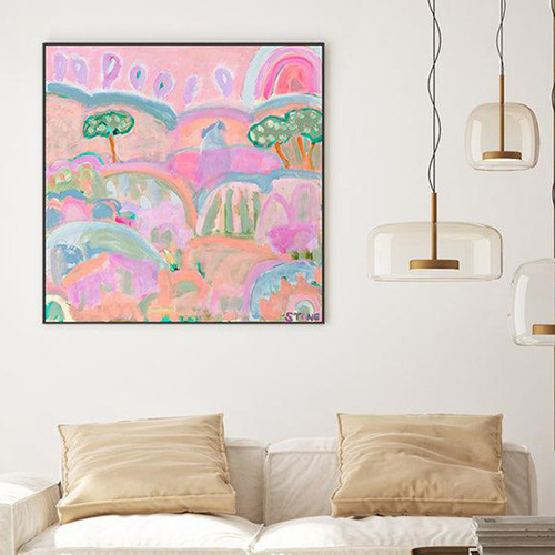 Rainbow Hills Printed Wall Art