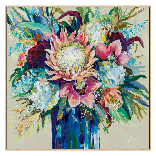 Warm Gray Marias Bouquet Printed Wall Art