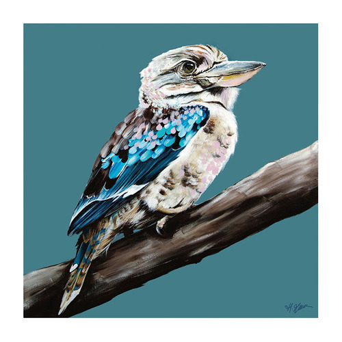 Blue Kingfisher II Canvas Wall Art