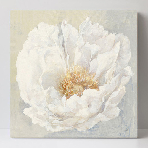 Serene Peony Canvas Wall Art