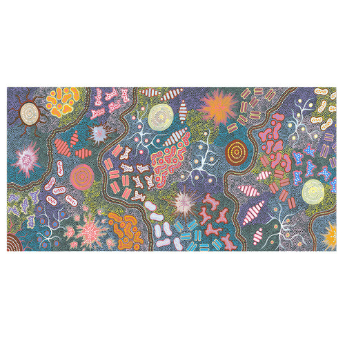 Waterhole Bush Tucker Dreaming Style B Canvas Wall Art