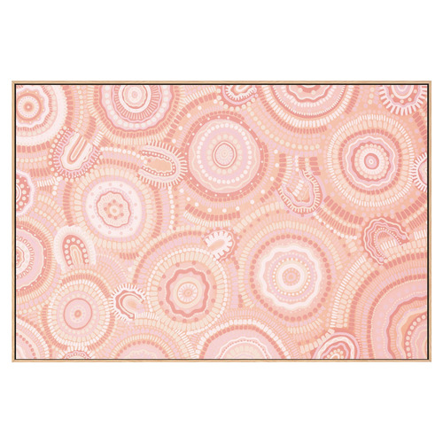 Gathering Bora Rings Among the Peachy Hills Canvas Wall Art