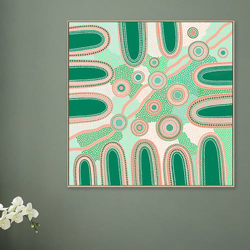 Journey Through the Mountains Style C Canvas Wall Art