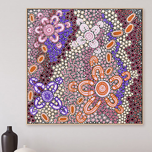 Among the Wildflowers Women & Babies Canvas Wall Art