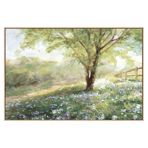 Bright Violet Field Canvas Wall Art