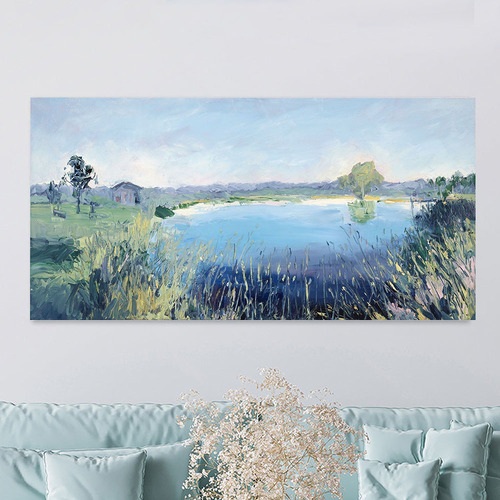 Mudgee Vineyard Dam Canvas Wall Art