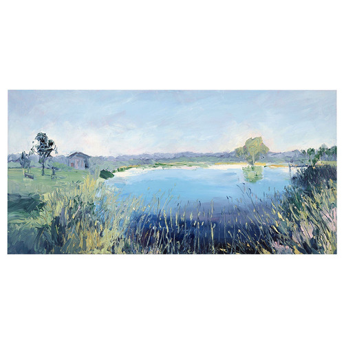 Mudgee Vineyard Dam Canvas Wall Art