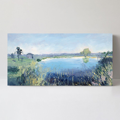 Mudgee Vineyard Dam Canvas Wall Art