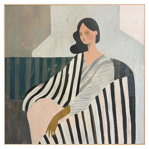 Woman in Recline Canvas Wall Art
