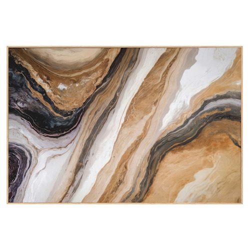 Marble in Warm Neutrals Canvas Wall Art