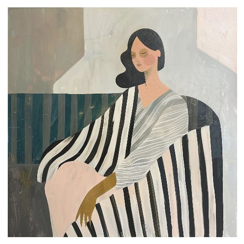 Woman in Recline Canvas Wall Art