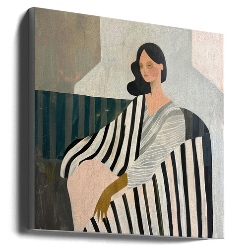 Woman in Recline Canvas Wall Art