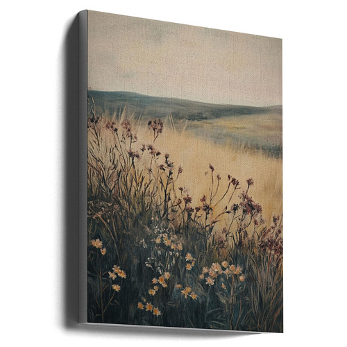 Landscape Wild Flower Canvas Wall Art