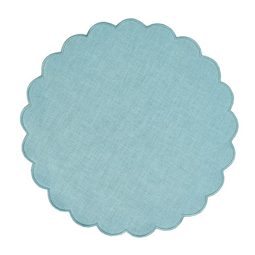 AnnabelTrends Scalloped CottonBlend Placemats Temple & ster