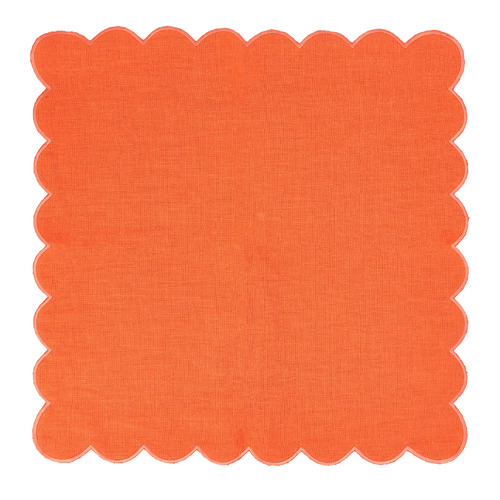 Stonewashed Scallop Cotton Table Napkin