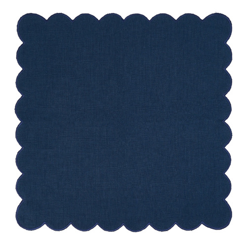 Stonewashed Scallop Cotton Table Napkin