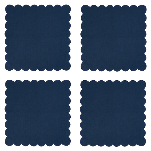 Stonewashed Scallop Cotton Table Napkin