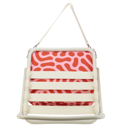 Red Squiggle Foldable Beach Chair