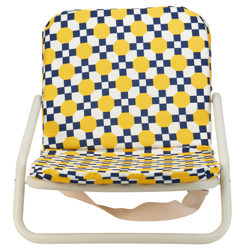 Retro Tile Foldable Beach Chair