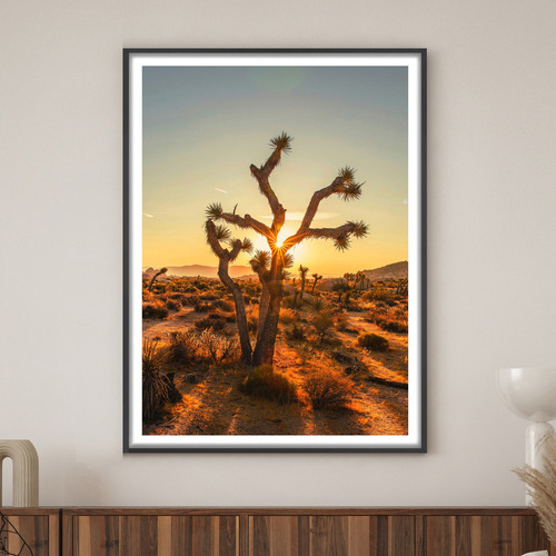 Dusk to Dawn Framed Paper Print Wall Art Temple & ster