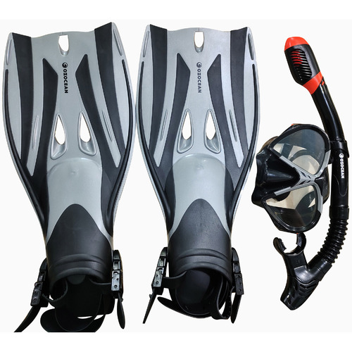 3 Piece Rotto Snorkel & Fin Set