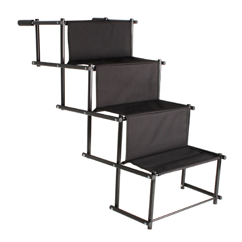 Black 4-Step Foldable Pet Stair