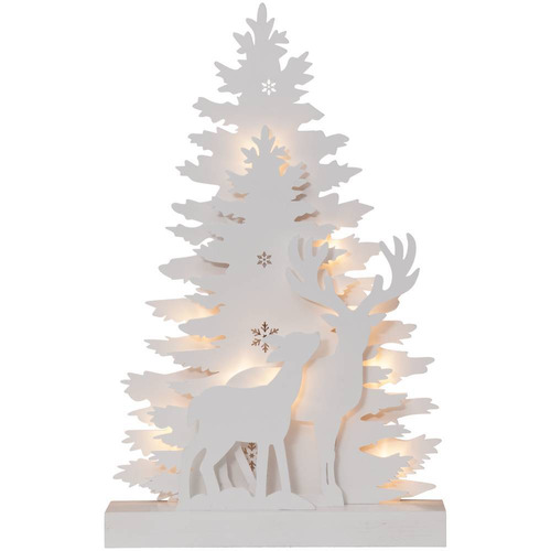 Christmas Light up Led Tree & Reindeers Ornament